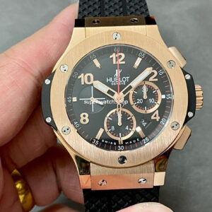 HB Factory Hublot Big Bang 301.PX.130.RX 44mm Rose Gold Rubber Strap Black Dial