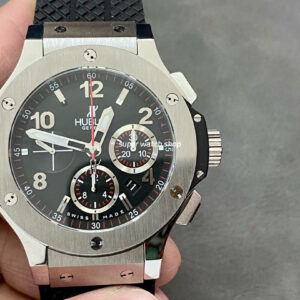 HB Factory Hublot Big Bang 301.SX.130.RX 44mm Steel Rubber Strap Black Dial