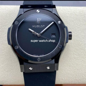 HB Factory Hublot Classic Fusion 542.CX.1270.RX.MDM 42mm Steel Rubber Strap Black Dial