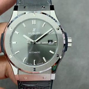 HB Factory Hublot Classic Fusion Racing Grey 542.NX.7071.LR 42mm Titanium Rubber Strap Grey Dial