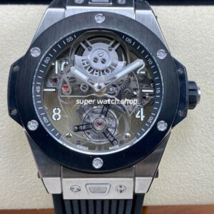 HB Factory Tourbillon Hublot Big Bang 429.NM.0170.RX.YOS 45mm Titanium Rubber Strap Arabic Numerals Skeletonized Dial