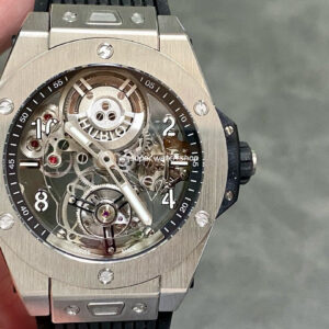 HB Factory Tourbillon Hublot Big Bang 429.NS.0170.RX.YOS 45mm Titanium Rubber Strap Arabic Numerals Skeletonized Dial