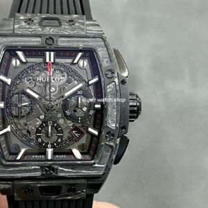 HUB Factory Hublot Spirit Of Big Bang Limited Edition 45mm Carbon Fiber Rubber Strap Skeletonized Dial