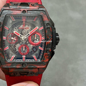 HUB Factory Hublot Spirit Of Big Bang Limited Edition 642.QV.0113.NR.CNY21 42mm Carbon Fiber Canvas Strap Skeletonized Dial