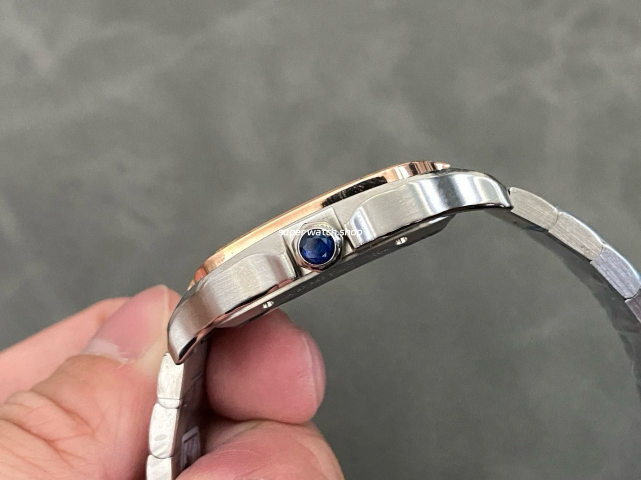 THB Factory Cartier Santos WHSA0012 39.8mm Full Steel Silver Roman Numerals Skeleton Dial - Image 6