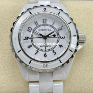 TW Factory Chanel J12 H5700 38mm Full White Ceramic Arabic Numerals White Dial