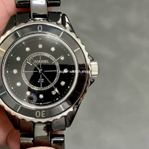 TW Factory Chanel J12 H9742 33mm Full Black Ceramic Arabic Numerals Black Dial