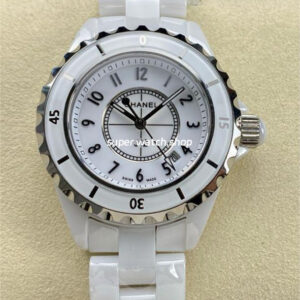 TW Factory Chanel Quartz J12 H0968 33mm Full White Ceramic Arabic Numerals White Dial