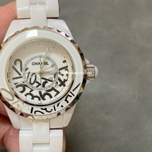 TW Factory Chanel Quartz J12 H5239 Limited 33mm Full White Ceramic Arabic Numerals White Dial
