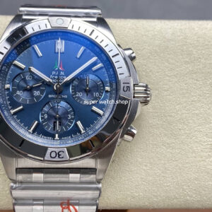 BLS Factory Breitling Chronomat 42mm Full Steel Blue Eye Blue Dial