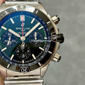 BLS Factory Breitling Chronomat B01 44mm Full Steel Black Dial