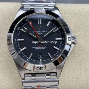 BLS Factory Breitling Chronomat GMT A32398101B1A 40mm  Red GMT Needle Full Steel Black Dial