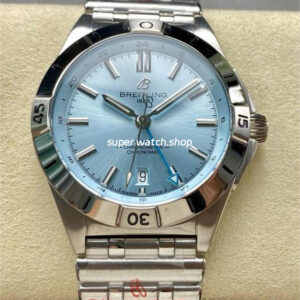 BLS Factory Breitling Chronomat GMT P32398101C1S2 40mm Light Blue GMT Needle Full Steel Light Blue Dial