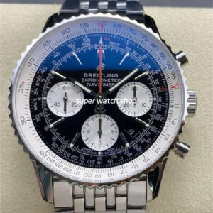 BLS Factory Breitling Navitimer Chronograph AB0121211B1A1 43mm Full Steel White Eye Black Dial