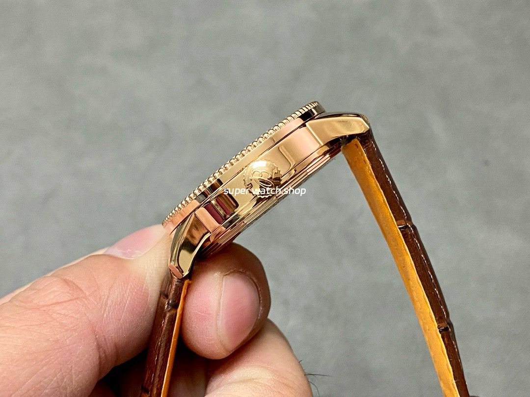 BLS Factory Breitling Navitimer R17395211A1P1 35mm Rose Gold Leather Strap Mother of pearl Dial - Image 6