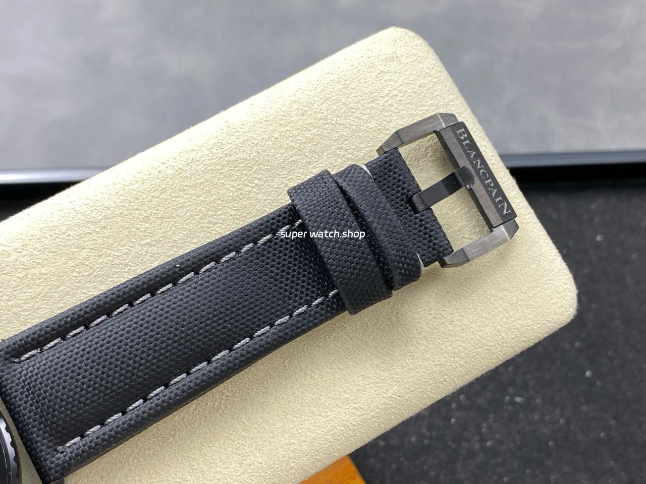 GF Factory Blancpain Fifty Fathoms Bathyscaphe 5000-0130-B52A 43mm Ceramic Textile Strap Black Dial - Image 8