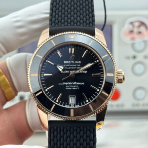 GF Factory Breitling Superocean Heritage B20 RB2010121B1S1 42mm Rose Gold Rubber Strap Black Dial