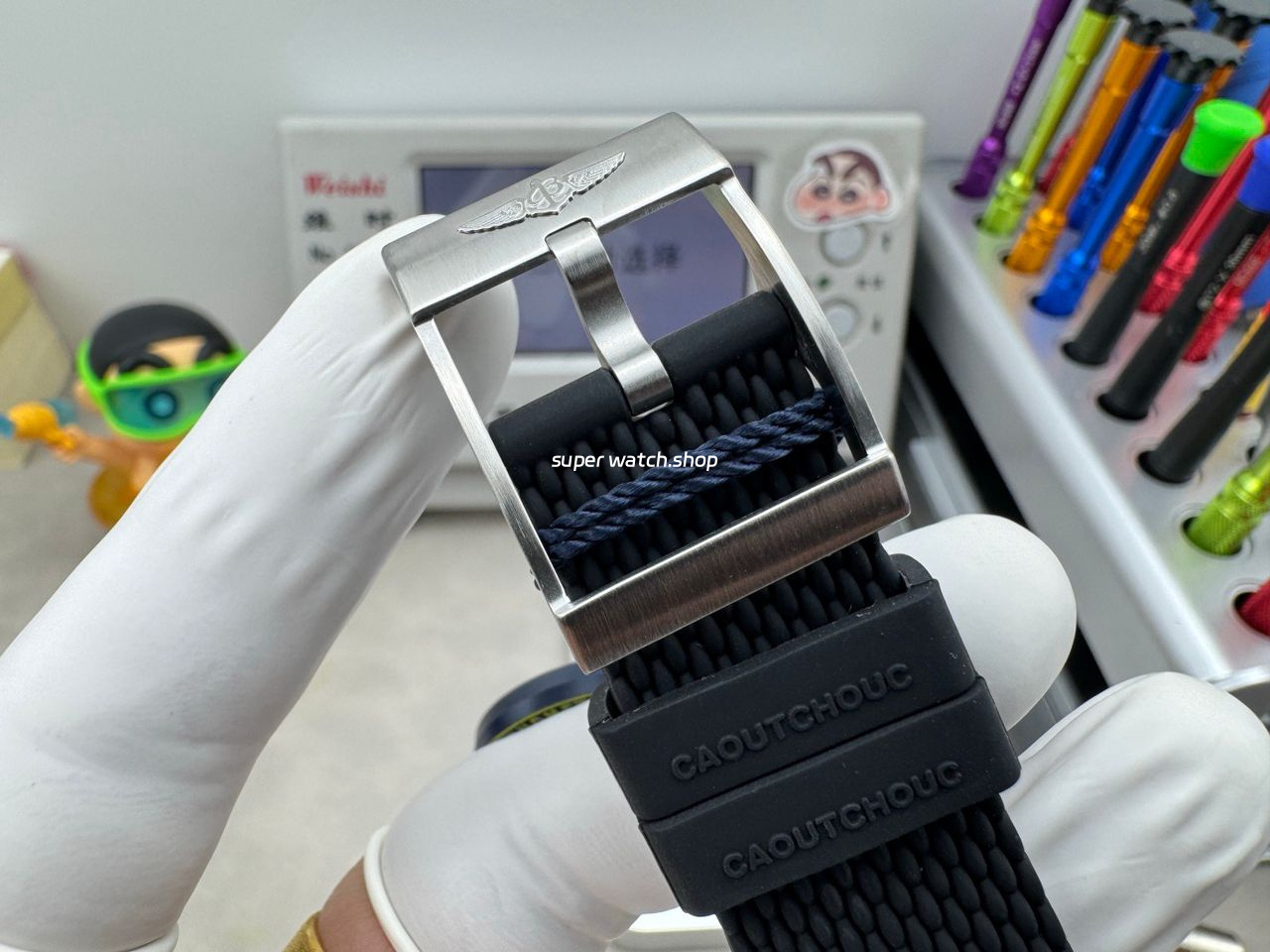 GF Factory Breitling Superocean Heritage B31 AB3111361L1A1 42mm Steel Rubber Strap Green Dial - Image 9