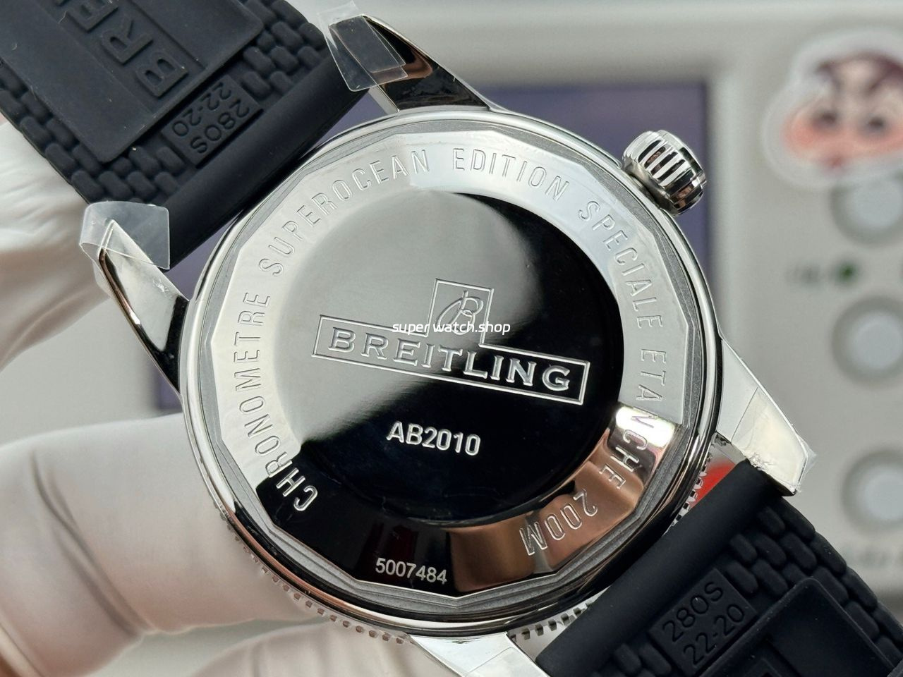 GF Factory Breitling Superocean Heritage ll AB201012.G827154A 42mm Steel Rubber Strap White Dial - Image 8