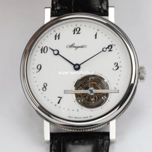 R8 Factory Breguet Tourbillon 5367PT299WU 42mm Steel Leather Strap White Dial