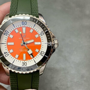 TF Factory Breitling Superocean 42 A173751A1O1S1 42mm Steel Rubber Strap Orange Dial