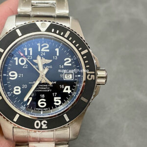 TF Factory Breitling Superocean II 44 A17392D7/BD68/162A 44mm Full Steel Black Arabic numerals Dial