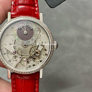 ZF Factory Breguet Tradition 7038BB1T9V6D00D 37mm White Gold Leather Strap Skeletonized Dial