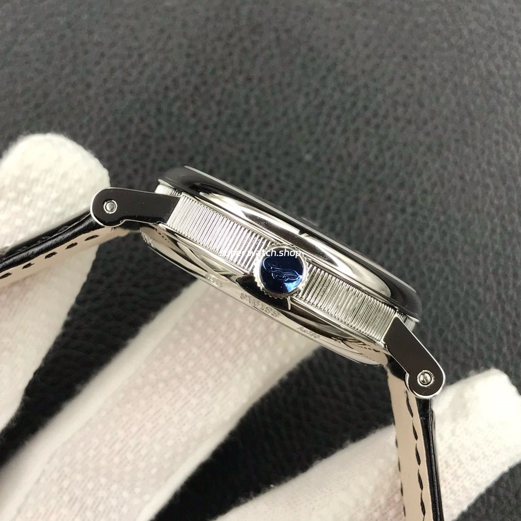 ZF Factory Breguet Tradition 7597BB-GY-9WU 40mm White Gold Leather Strap Roman Numerals Blue Dial - Image 6