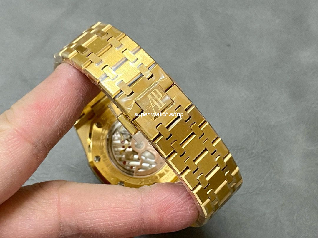 BBR Factory Audemars Piguet Royal Oak Perpetual Calendar 26574BA.OO.1220BA.01 41mm Full Gold Steel Blue Dial - Image 8