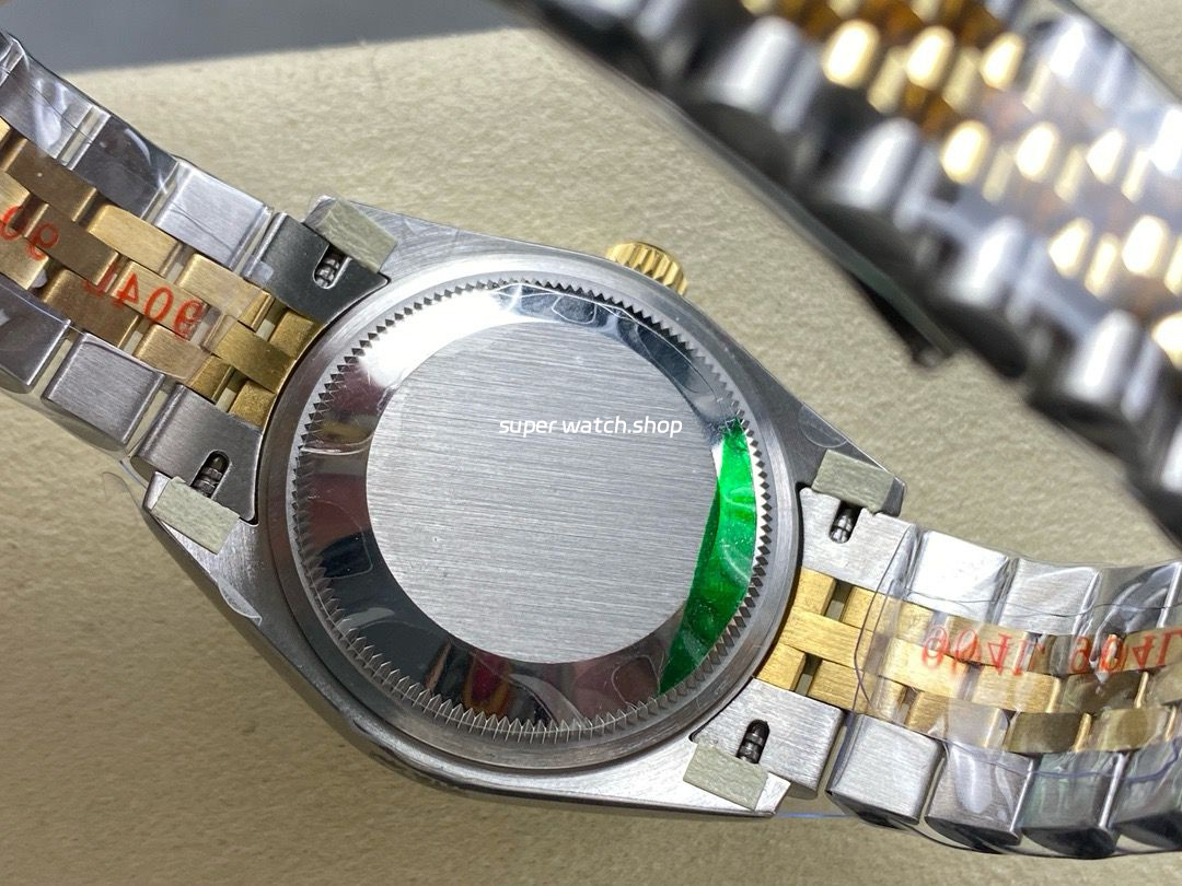 8+ Factory Rolex Counterweight Datejust 278383RBR-0018 31mm Diamond Yellow Gold Bezel Half Yellow Gold Diamond Roman Numerals Grey Dial Jubilee - Image 7