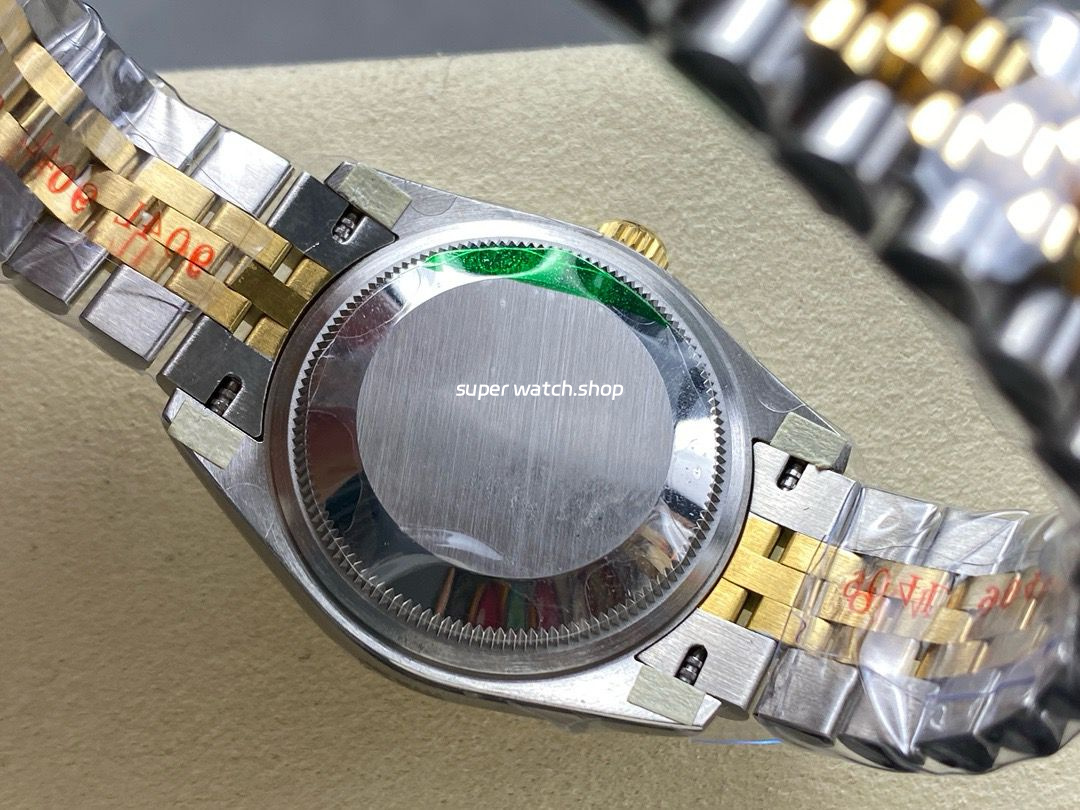 8+ Factory Rolex Counterweight Datejust 278383RBR-0014 31mm Diamond Yellow Gold Bezel Half Yellow Gold Champagne Dial Jubilee - Image 7