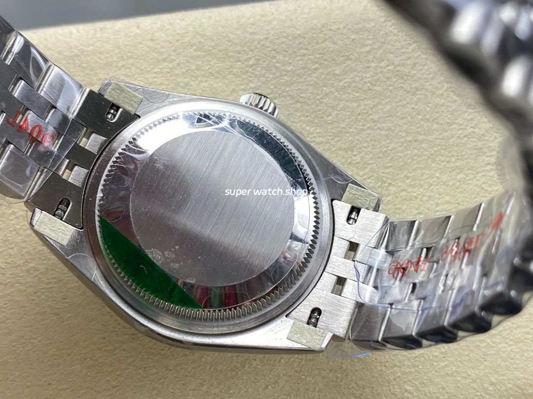 8+ Factory Rolex Counterweight Datejust 278384RBR-0010 31mm Diamond White Gold Bezel Full 904L Diamond Grey Dial Jubilee - Image 7