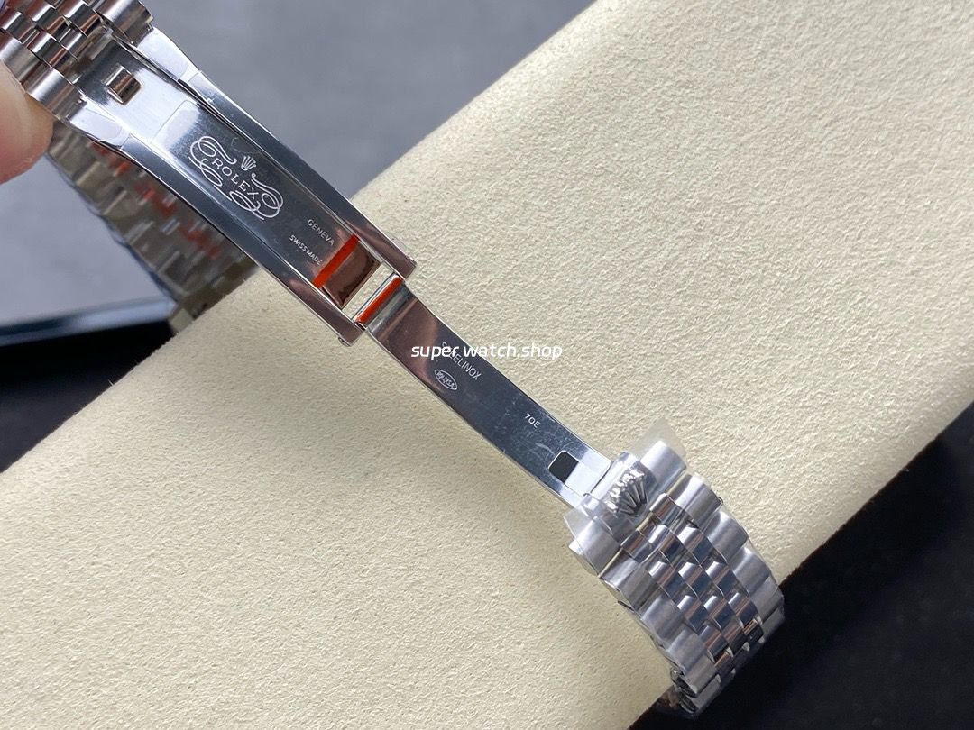 8+ Factory Rolex Counterweight Datejust 278384RBR-0010 31mm Diamond White Gold Bezel Full 904L Diamond Grey Dial Jubilee - Image 9