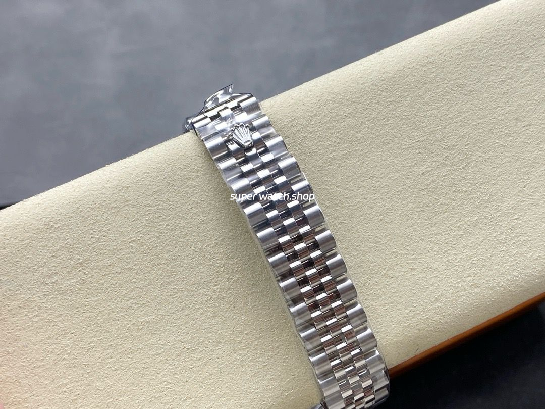 8+ Factory Rolex Counterweight Datejust 278384RBR-0018 31mm Diamond White Gold Bezel Full 904L Pink Dial Jubilee - Image 7