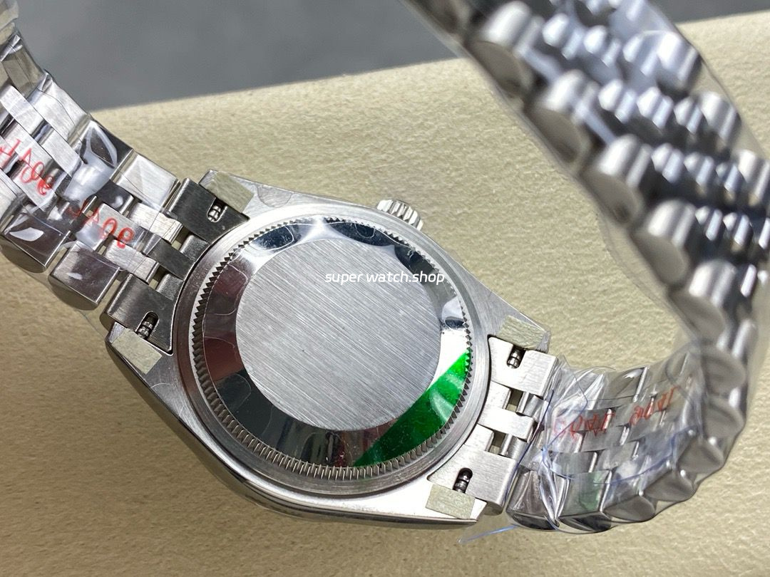 8+ Factory Rolex Counterweight Datejust 278384RBR-0036 31mm Diamond White Gold Bezel Full 904L Diamond Pink Dial Jubilee - Image 7