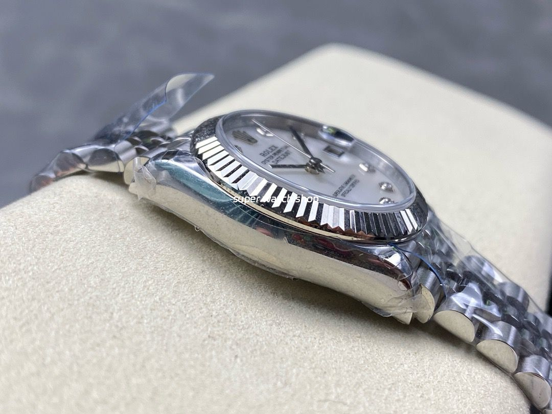 8+ Factory Rolex Datejust 278274-0006 31mm Full Steel Diamond Mother Of Pearl Dial Jubilee - Image 5