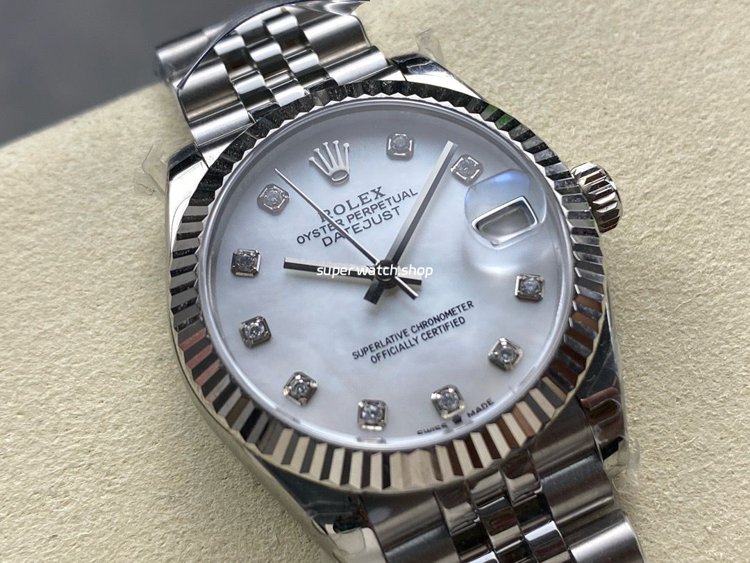 8+ Factory Rolex Datejust 278274-0006 31mm Full Steel Diamond Mother Of Pearl Dial Jubilee - Image 2