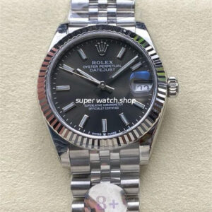 8+ Factory Rolex Datejust 278274-0016 31mm Full Steel Grey Dial Jubilee