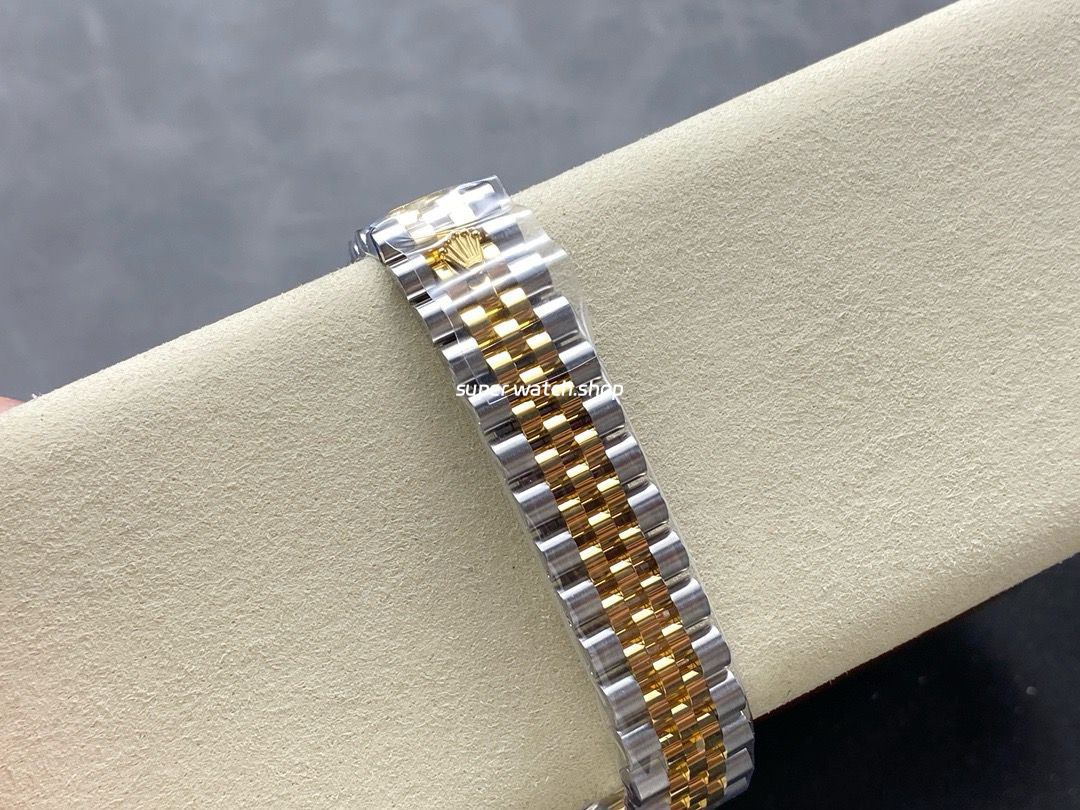 8+ Factory Rolex counterweight Datejust 278273-0024 31mm Half Yellow Gold Diamond Mother Of Pearl Dial Jubilee - Image 9