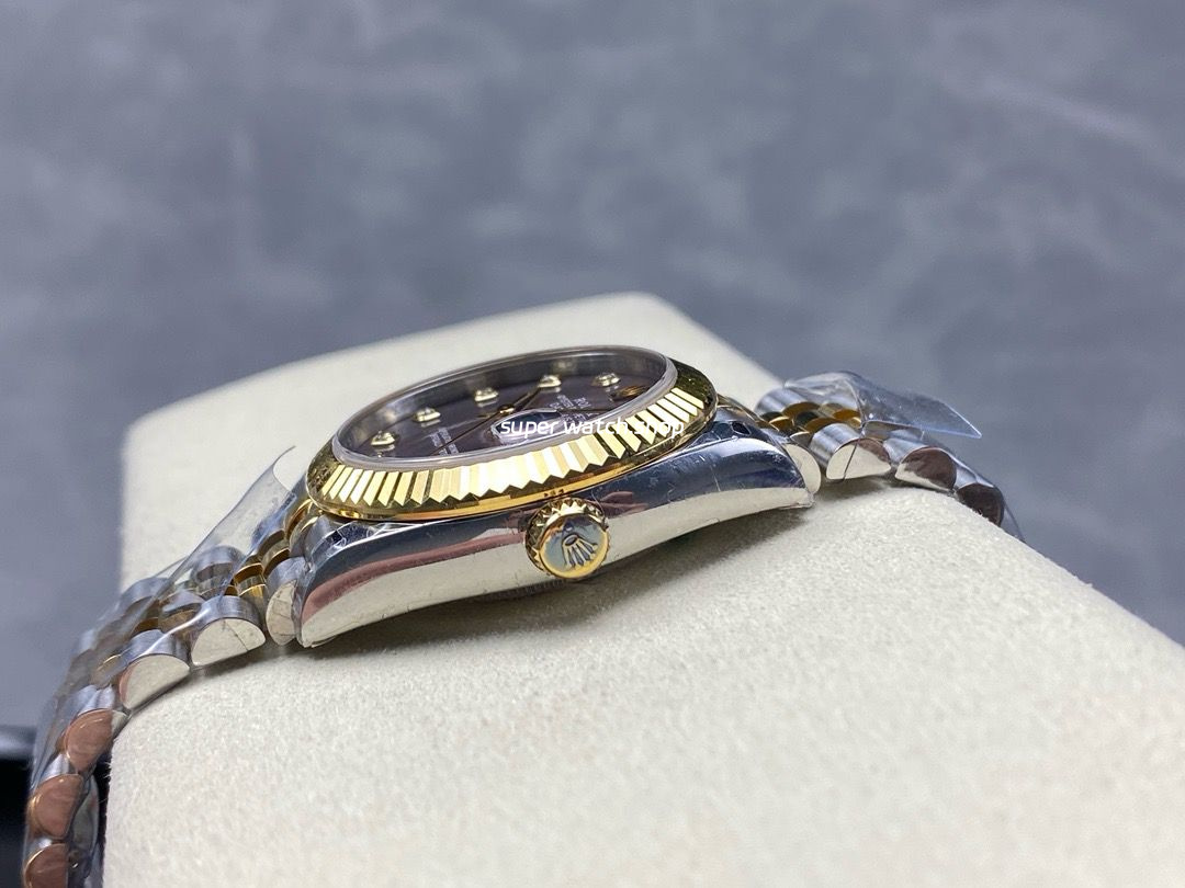 8+ Factory Rolex counterweight Datejust 278273-0024 31mm Half Yellow Gold Diamond Mother Of Pearl Dial Jubilee - Image 7