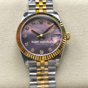 8+ Factory Rolex counterweight Datejust 278273-0024 31mm Half Yellow Gold Diamond Mother Of Pearl Dial Jubilee