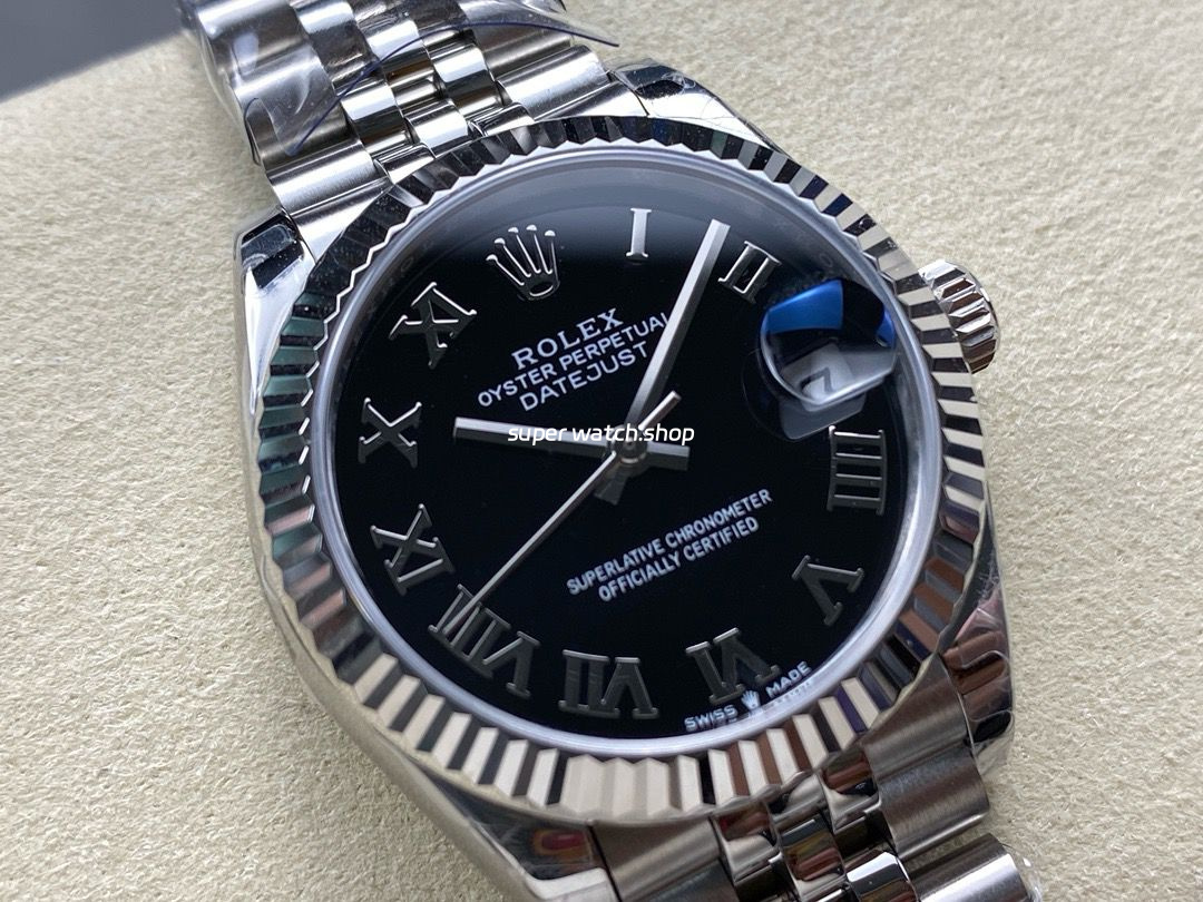 8+ Factory Rolex counterweight Datejust 278274-0002 31mm Full 904L Roman Numerals Black Dial Jubilee - Image 2