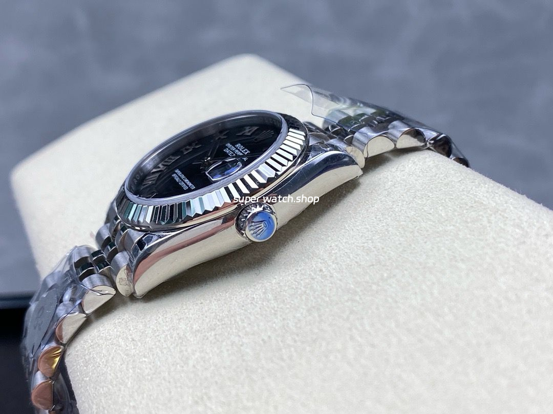 8+ Factory Rolex counterweight Datejust 278274-0002 31mm Full 904L Roman Numerals Black Dial Jubilee - Image 6