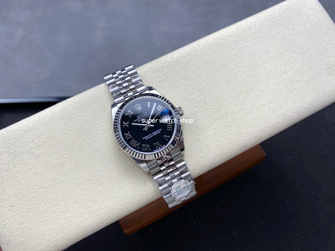 8+ Factory Rolex counterweight Datejust 278274-0002 31mm Full 904L Roman Numerals Black Dial Jubilee - Image 4