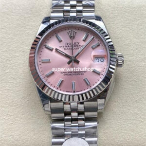 8+ Factory Rolex counterweight Datejust 278274-0014 31mm Full 904L Pink Dial Jubilee