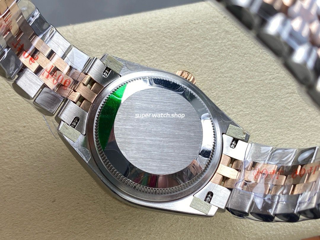 8+ Factory Rolex counterweight Datejust 278381RBR-0018 31mm Diamond Rose Gold Bezel Half Rose Gold Grey Dial Jubilee - Image 7