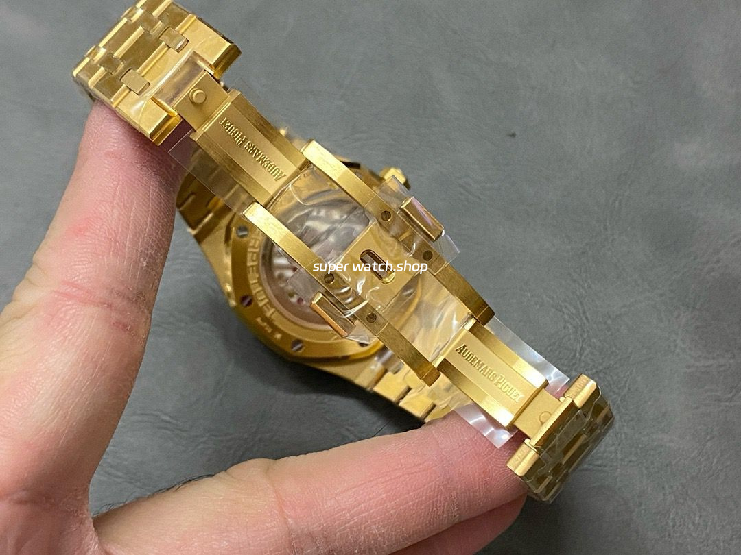 BBR Factory Audemars Piguet Royal Oak Perpetual Calendar 26574BA.OO.1220BA.01 41mm Full Gold Steel Blue Dial - Image 9