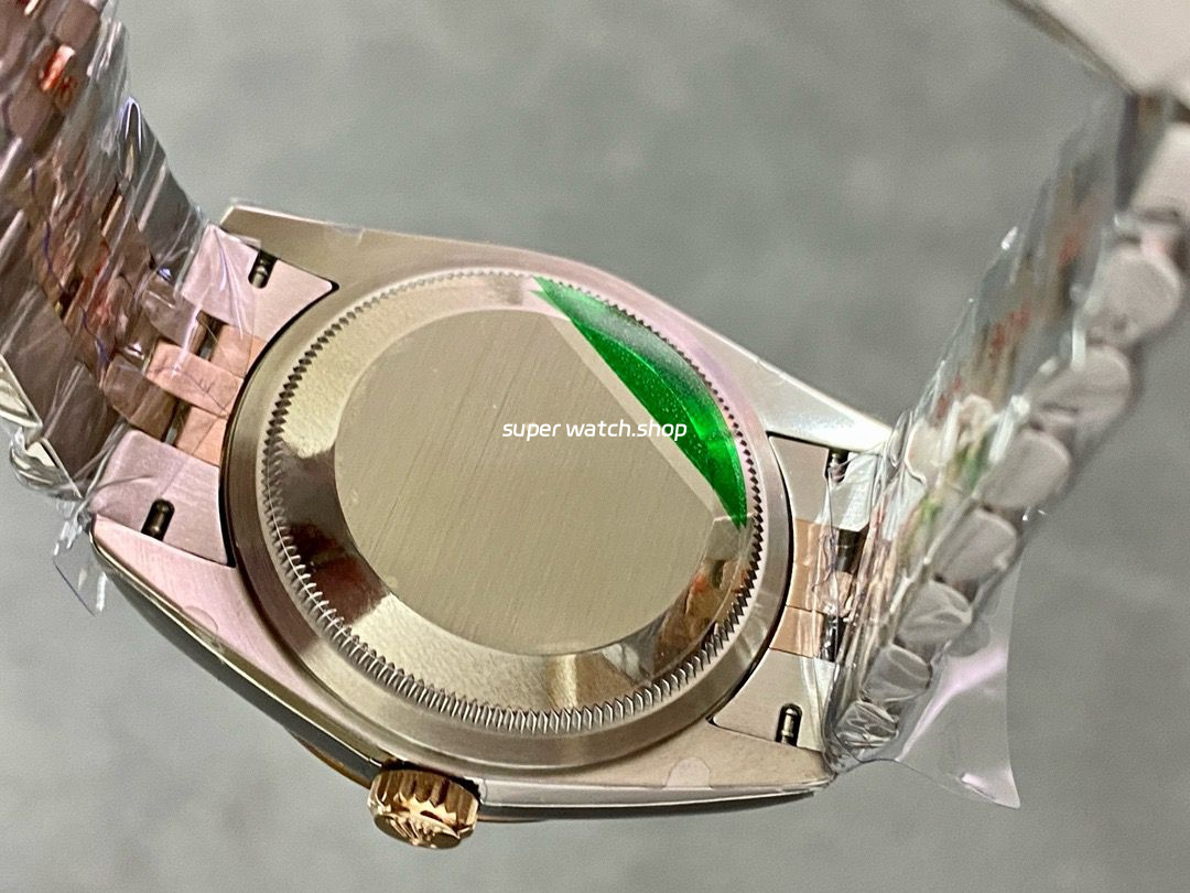 A+ Factory Rolex Datejust 126231-0021 36mm Half Rose Gold Diaond Mop Mother Of Pearl Dial Jubilee - Image 7