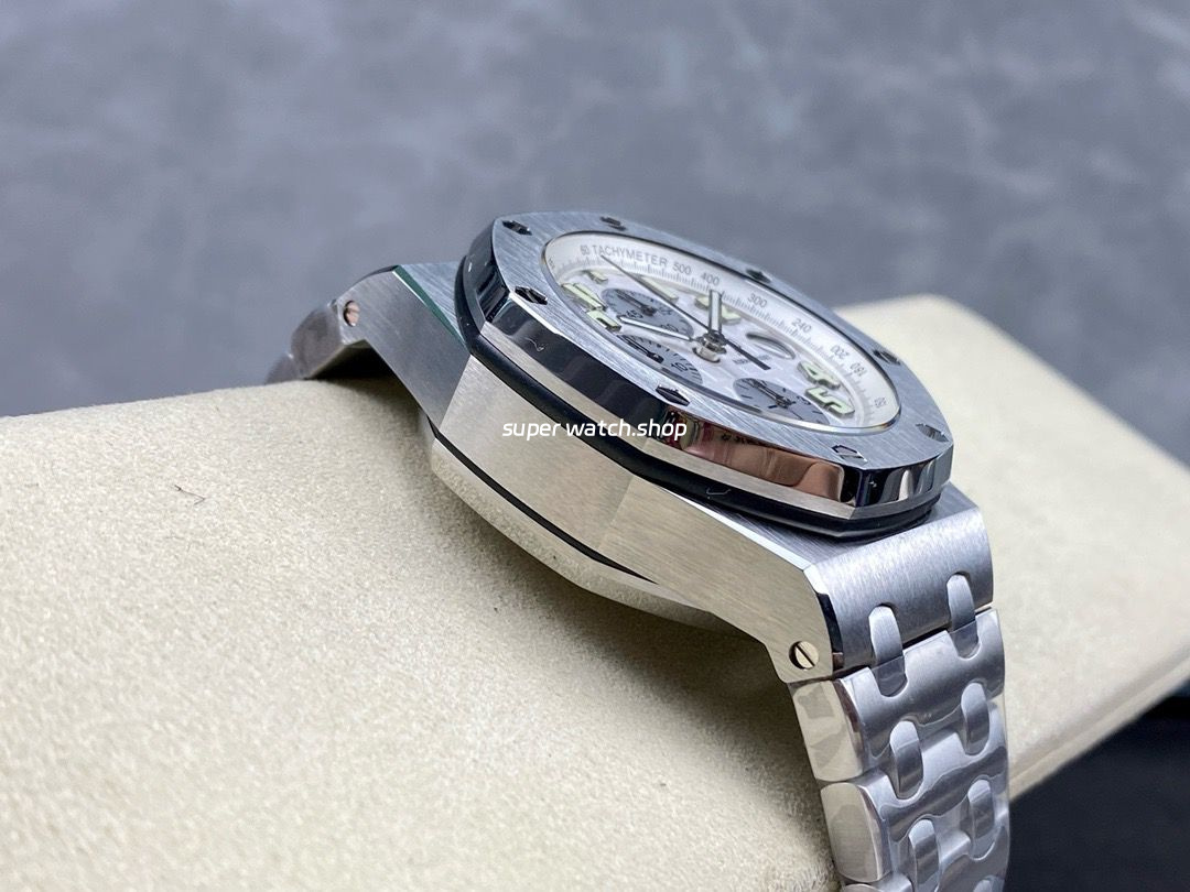 APF Factory Audemars Piguet Royal Oak Offshore Chronograph 25721ST.OO.1000ST.07.A 42mm Full Steel Arabic Numerals Silver Dial - Image 6