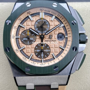 APF Factory Audemars Piguet Royal Oak Offshore Chronograph 26400SO.OO.A054CA.01 44mm Steel Rubber Strap Champagne Dial